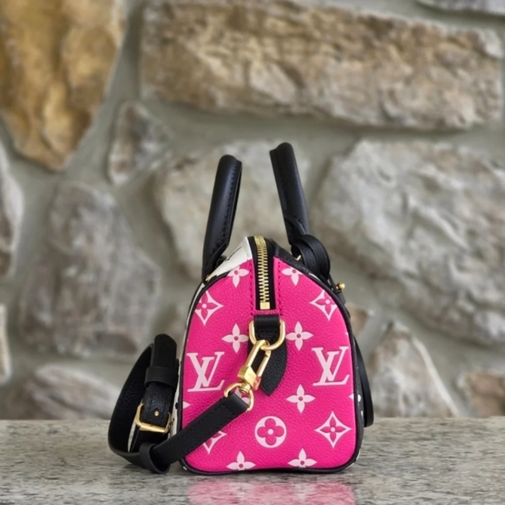 Louis Vuitton Black & Pink Spring In The City Speedy 20 - Picture 3 of 9